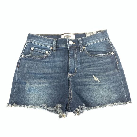 Victorias Secret Pink high waisted cut off shorts - Picture 2 of 5